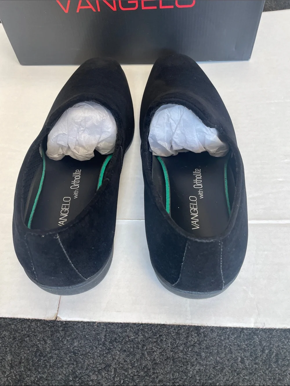 Vangelo Black Suede Slip-On Loafers